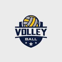 volleybal team embleem logo ontwerp vectorillustratie vector