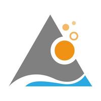 driehoek logo icoon ontwerp vector