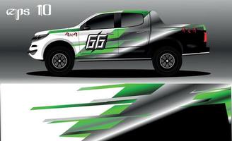 racing auto inpakken ontwerp vector. abstract grafisch streep racing achtergrond uitrusting ontwerp voor voertuig wrap, ras auto, rally, avontuur en kleurstelling vector