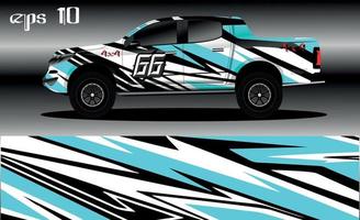 racing auto inpakken ontwerp vector. abstract grafisch streep racing achtergrond uitrusting ontwerp voor voertuig wrap, ras auto, rally, avontuur en kleurstelling vector