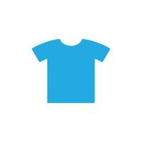 eps10 blauw vector t overhemd solide kunst abstract icoon of logo geïsoleerd Aan wit achtergrond. unisex overhemd symbool in een gemakkelijk vlak modieus modern stijl voor uw website ontwerp, en mobiel app