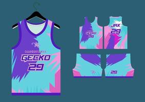 abstract basketbal Jersey patroon sjabloon vector