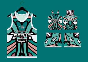 abstract basketbal Jersey patroon sjabloon vector