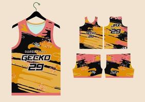 abstract basketbal Jersey patroon sjabloon vector