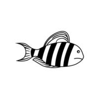 vis icoon vector. aquarium illustratie teken. oceaan symbool. grappig vis logo. vector