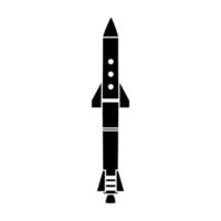bom icoon vector. raket illustratie teken. wapen symbool. oorlog logo. vector