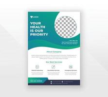 creatief medisch gezondheidszorg folder poster sjabloon ontwerp vector