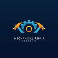 helling mechanisch bouwkunde logo sjabloon vector
