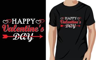 Valentijn t-shirt ontwerp vector