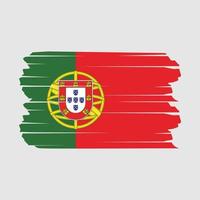 Portugese vlagborstel flag vector