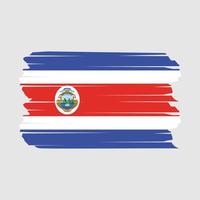 costa rica vlag borstel vector