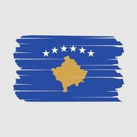 kosovo vlag borstel vector