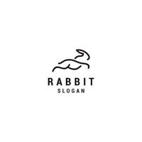 konijn meetkundig logo vector icoon ontwerp sjabloon