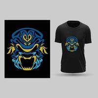 gorilla vector t-shirt ontwerp