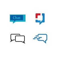 chat pictogram vector