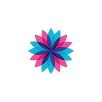 bloem logo abstract sjabloon vector