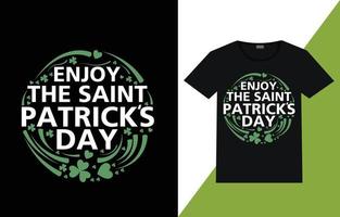 vector st Patrick dag t-shirt ontwerp