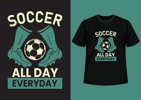 voetbal allemaal dag elke dag t overhemd ontwerp. het beste gelukkig Amerikaans voetbal dag t overhemd ontwerp. t-shirt ontwerp, typografie t shirt, vector en illustratie elementen voor een afdrukbare producten.