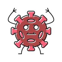 virus ziekte kleur pictogram vectorillustratie vector