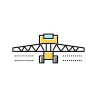 sproeiers landbouwmachines kleur pictogram vectorillustratie vector