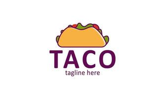 taco mascotte tekenfilm vector icoon illustratie. schattig taco kind karakter met klok