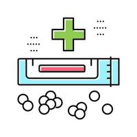 medische drug homeopathie kleur pictogram vectorillustratie vector