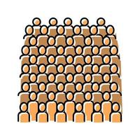 terracotta leger kleur pictogram vectorillustratie vector