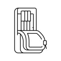 potlood zakje lijn pictogram vectorillustratie vector