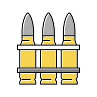 cartridge clip kleur pictogram vectorillustratie vector