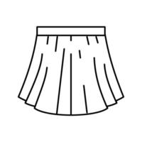 rok dame kleding lijn pictogram vectorillustratie vector