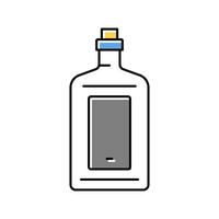 drink fles kleur pictogram vectorillustratie vector