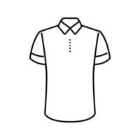 polo stof kleding lijn pictogram vectorillustratie vector