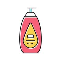 baby lotion cosmetische kleur pictogram vectorillustratie vector