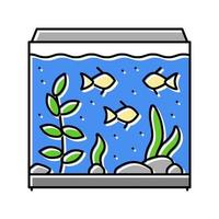 zout water aquarium vis kleur icoon vector illustratie