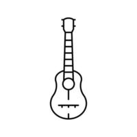 gitaar muzikant instrument lijn pictogram vectorillustratie vector