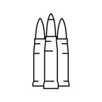 pantser piercing kogels lijn pictogram vectorillustratie vector