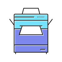 printer kantoor apparaat kleur pictogram vectorillustratie vector