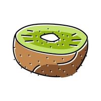 besnoeiing kiwi fruit groen kleur icoon vector illustratie