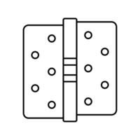 deur scharnieren lijn pictogram vectorillustratie vector