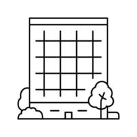 business center tuinieren lijn pictogram vectorillustratie vector