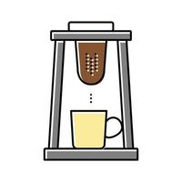 Chorreador koffie kleur pictogram vectorillustratie vector