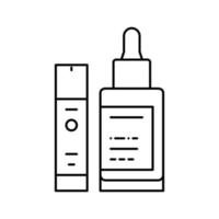 verstevigende serum lijn pictogram vectorillustratie vector