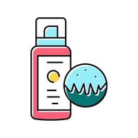 spray voor dierlijke wol kleur pictogram vectorillustratie vector