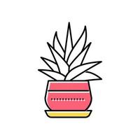 binnenlandse plant kleur pictogram vectorillustratie vector