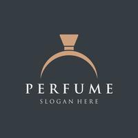 geïsoleerd luxe parfum parfum kunstmatig creatief logo ontwerp kan worden gebruikt voor bedrijf, bedrijf, kunstmatig en parfum winkel. vector