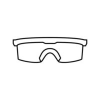 medisch bril kader lijn icoon vector illustratie