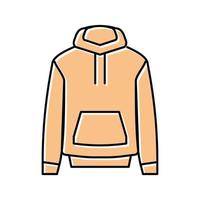 sweatshirt unisex kleding kleur pictogram vectorillustratie vector