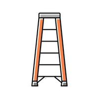 ladder gereedschap reparatie kleur icoon vector illustratie