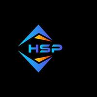 hsp abstract technologie logo ontwerp Aan zwart achtergrond. hsp creatief initialen brief logo concept. vector