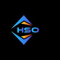 hso abstract technologie logo ontwerp Aan zwart achtergrond. hso creatief initialen brief logo concept. vector